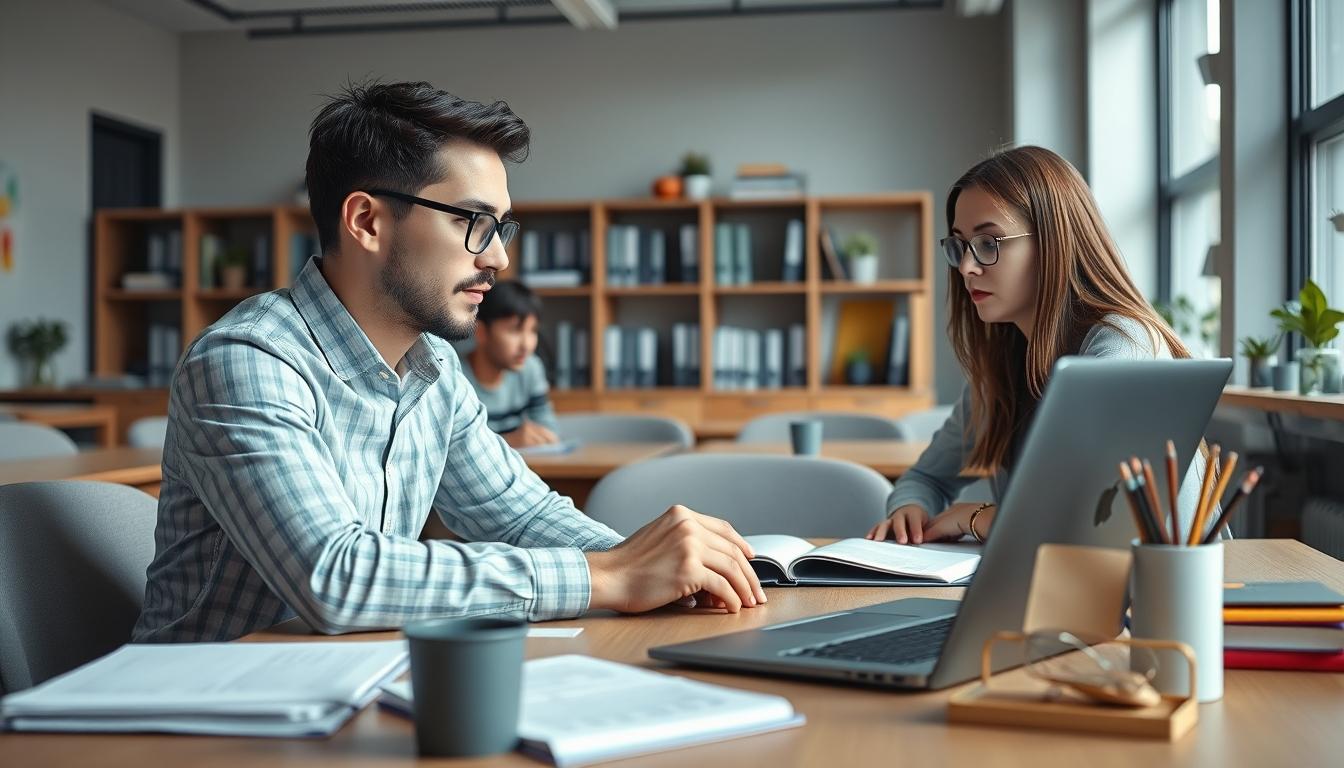 Student using online courses for flexible education